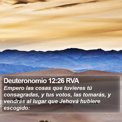 Deuteronomio 12:26 RVA Bible Verse Image
