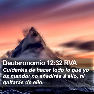 Deuteronomio 12:32 RVA Bible Verse Image