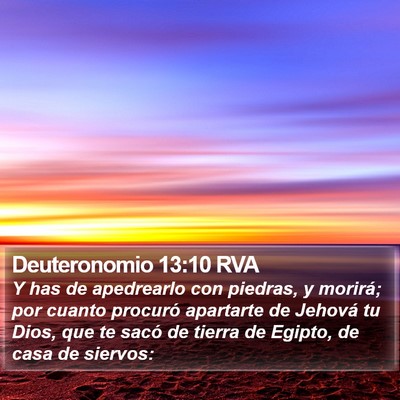 Deuteronomio 13:10 RVA Bible Verse Image