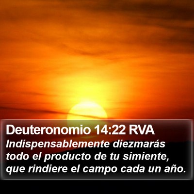 Deuteronomio 14:22 RVA Bible Verse Image