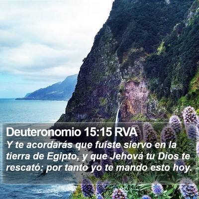 Deuteronomio 15:15 RVA Bible Verse Image