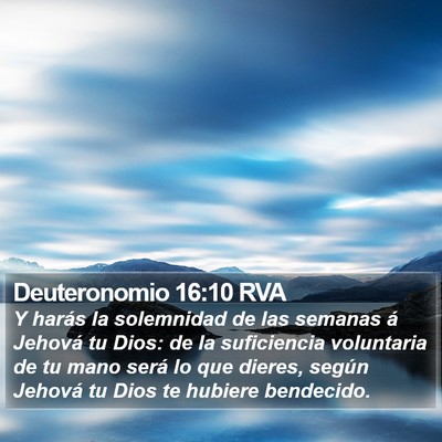 Deuteronomio 16:10 RVA Bible Verse Image