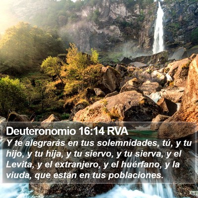 Deuteronomio 16:14 RVA Bible Verse Image