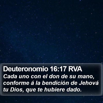 Deuteronomio 16:17 RVA Bible Verse Image