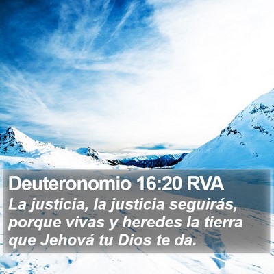 Deuteronomio 16:20 RVA Bible Verse Image