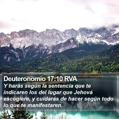 Deuteronomio 17:10 RVA Bible Verse Image