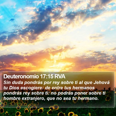 Deuteronomio 17:15 RVA Bible Verse Image