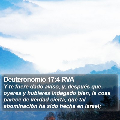 Deuteronomio 17:4 RVA Bible Verse Image
