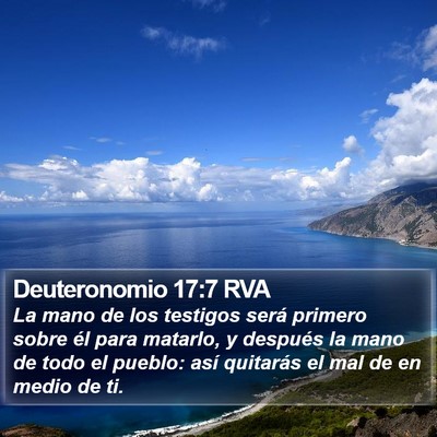 Deuteronomio 17:7 RVA Bible Verse Image