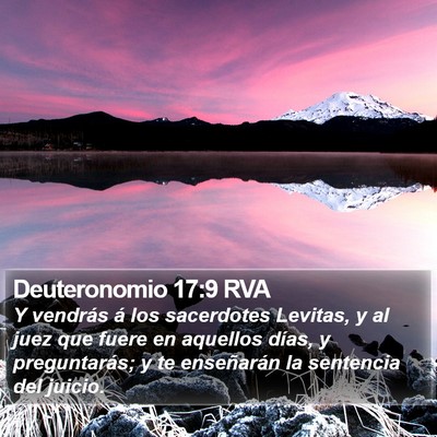 Deuteronomio 17:9 RVA Bible Verse Image