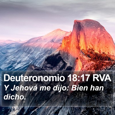 Deuteronomio 18:17 RVA Bible Verse Image