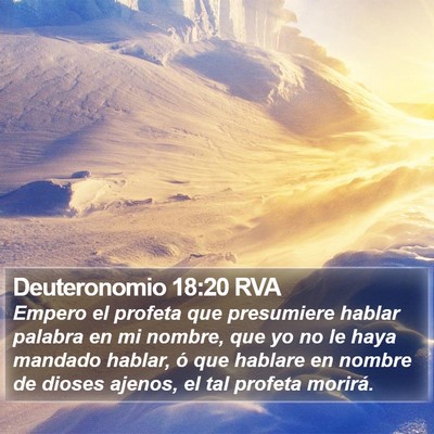 Deuteronomio 18:20 RVA Bible Verse Image