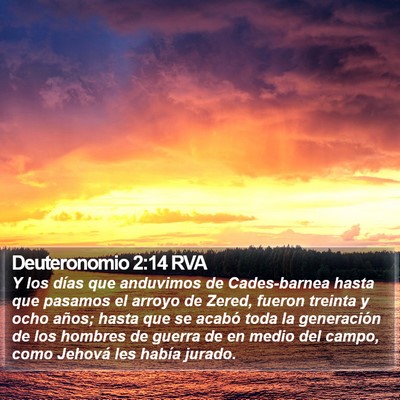 Deuteronomio 2:14 RVA Bible Verse Image