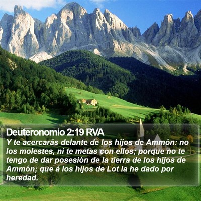 Deuteronomio 2:19 RVA Bible Verse Image