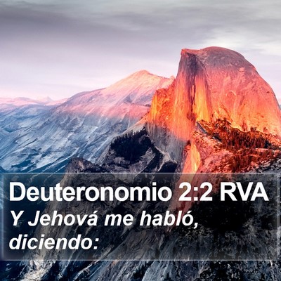 Deuteronomio 2:2 RVA Bible Verse Image