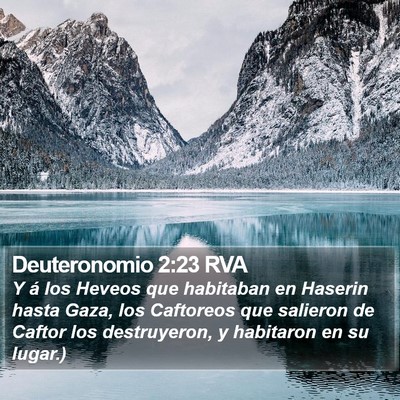 Deuteronomio 2:23 RVA Bible Verse Image