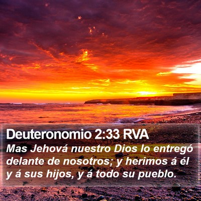 Deuteronomio 2:33 RVA Bible Verse Image