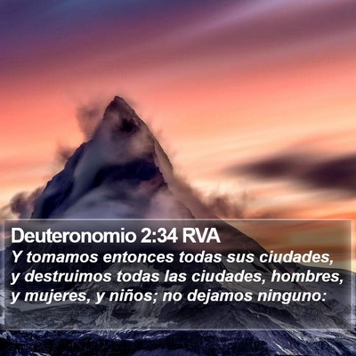 Deuteronomio 2:34 RVA Bible Verse Image