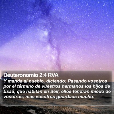 Deuteronomio 2:4 RVA Bible Verse Image