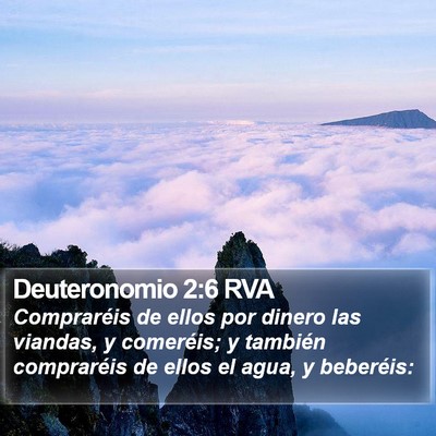 Deuteronomio 2:6 RVA Bible Verse Image
