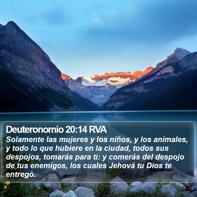 Deuteronomio 20:14 RVA Bible Verse Image
