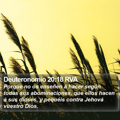 Deuteronomio 20:18 RVA Bible Verse Image