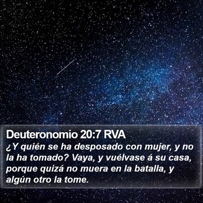 Deuteronomio 20:7 RVA Bible Verse Image
