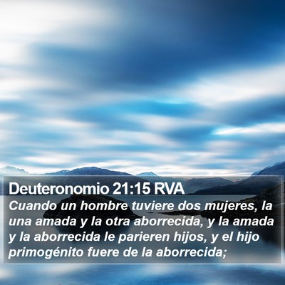 Deuteronomio 21:15 RVA Bible Verse Image
