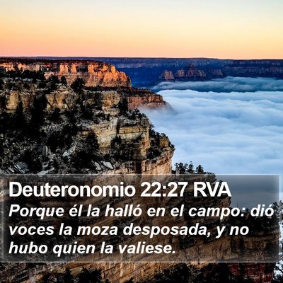 Deuteronomio 22:27 RVA Bible Verse Image