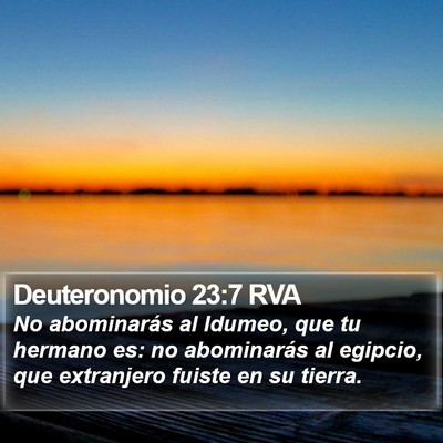 Deuteronomio 23:7 RVA Bible Verse Image