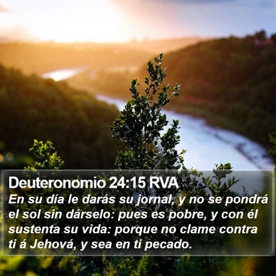 Deuteronomio 24:15 RVA Bible Verse Image