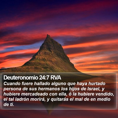 Deuteronomio 24:7 RVA Bible Verse Image