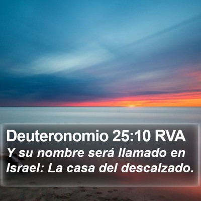 Deuteronomio 25:10 RVA Bible Verse Image