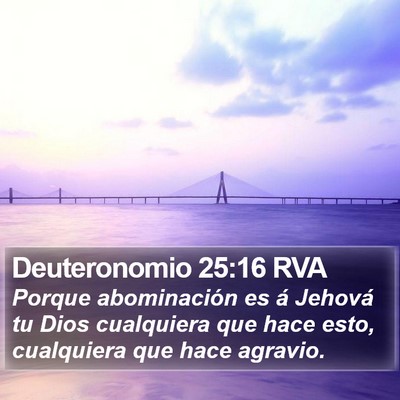 Deuteronomio 25:16 RVA Bible Verse Image
