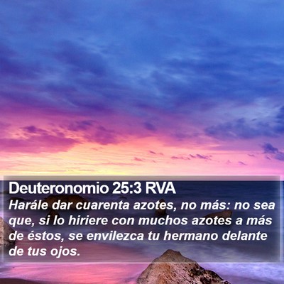 Deuteronomio 25:3 RVA Bible Verse Image