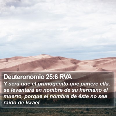 Deuteronomio 25:6 RVA Bible Verse Image