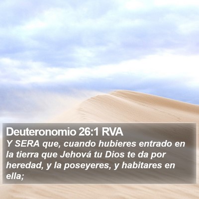 Deuteronomio 26:1 RVA Bible Verse Image