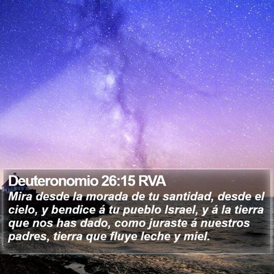 Deuteronomio 26:15 RVA Bible Verse Image