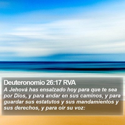 Deuteronomio 26:17 RVA Bible Verse Image