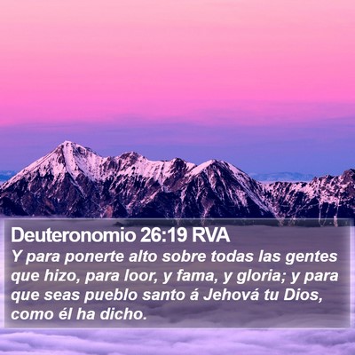Deuteronomio 26:19 RVA Bible Verse Image