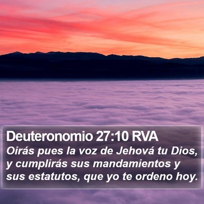 Deuteronomio 27:10 RVA Bible Verse Image