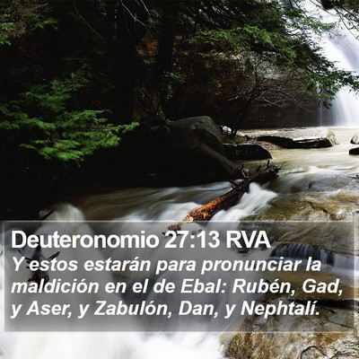 Deuteronomio 27:13 RVA Bible Verse Image
