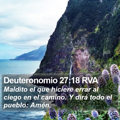 Deuteronomio 27:18 RVA Bible Verse Image