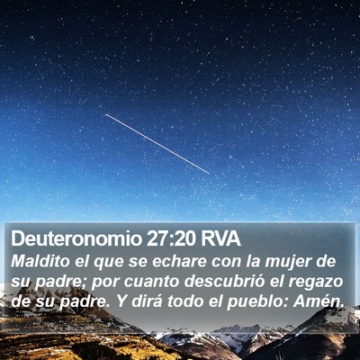 Deuteronomio 27:20 RVA Bible Verse Image