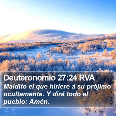 Deuteronomio 27:24 RVA Bible Verse Image