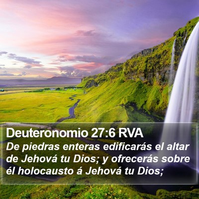 Deuteronomio 27:6 RVA Bible Verse Image