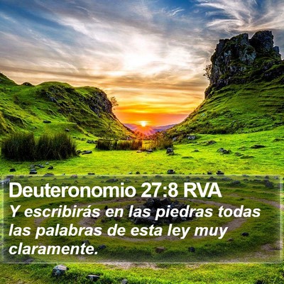 Deuteronomio 27:8 RVA Bible Verse Image