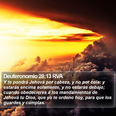 Deuteronomio 28:13 RVA Bible Verse Image