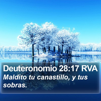Deuteronomio 28:17 RVA Bible Verse Image