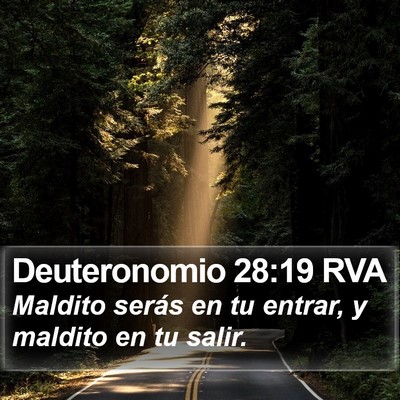 Deuteronomio 28:19 RVA Bible Verse Image